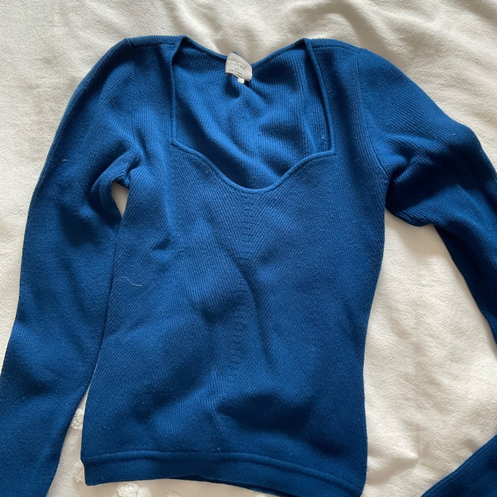 Aritzia tight Blue Sweater